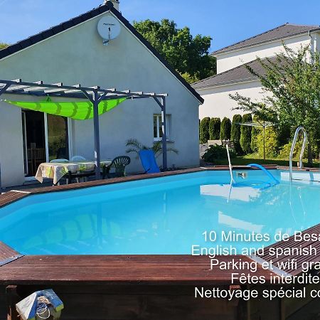 2 Vraies Chambres Privees Au Calme Dans Villa De Campagne Plain-Pied 105M2 Avec Piscine A Montfaucon Montfaucon  외부 사진